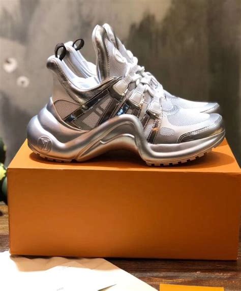 lv archlight sneaker silver|louis vuitton canvas sneakers.